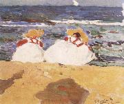 Joaquin Sorolla Y Bastida The Beach at Valencia oil painting